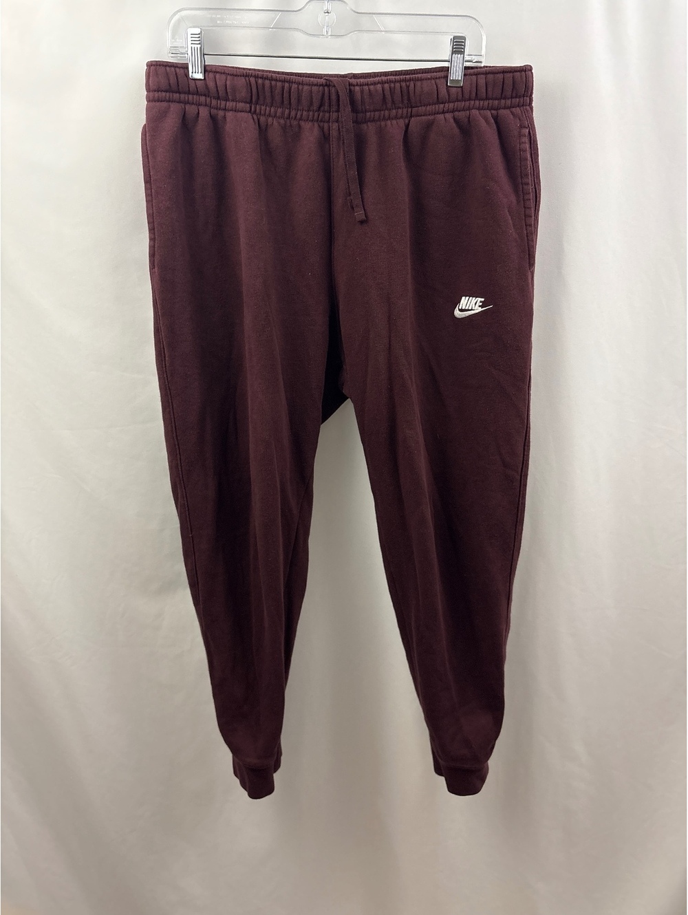 Nike Men's Burgundy Jogger Sweatpants XL Athletic Lounge Gym Workout